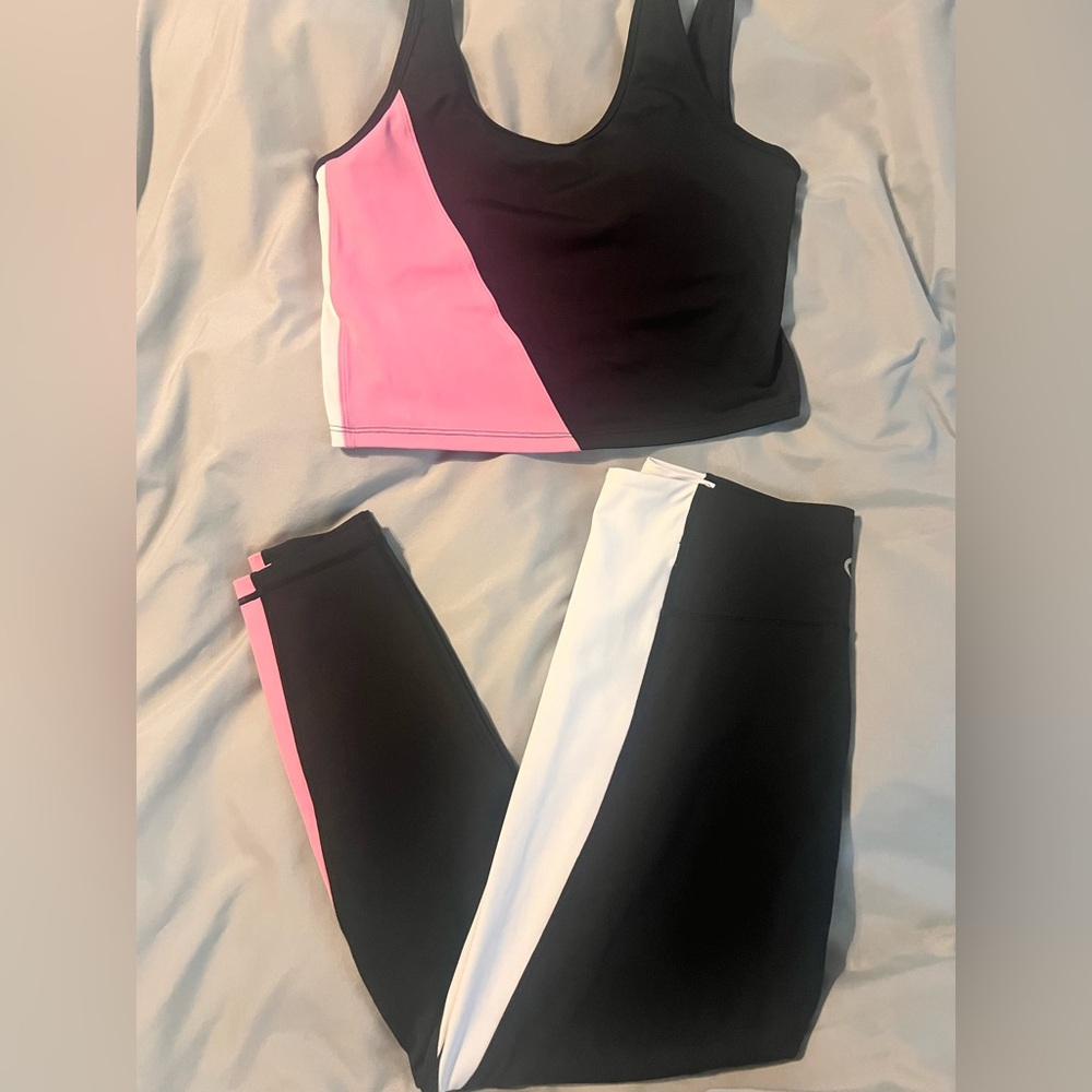 Women's Colorblock legging & tank set
